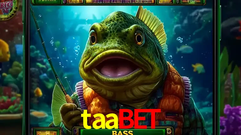 Personagem de peixe pescador do popular jogo de slot com tema de pescaria, uma das emocionantes opções de caça-níqueis para jogar e ganhar no cassino taabet.