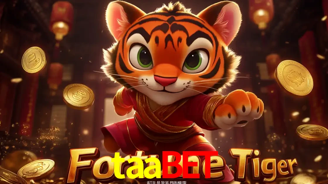 O carismático mascote do jogo de slot Fortune Tiger, um tigre fofo em pose de artes marciais, pronto para trazer sorte e multiplicadores de ganhos no cassino online taabet.